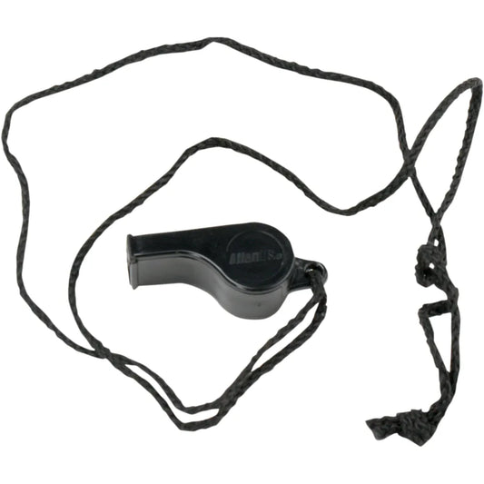 Whistle - Corded - Black