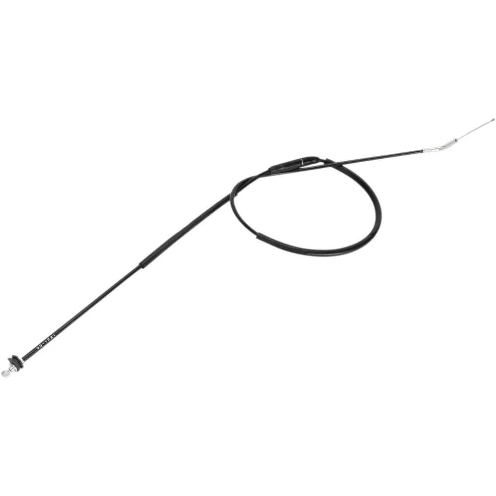Cable del acelerador de vinilo negro.