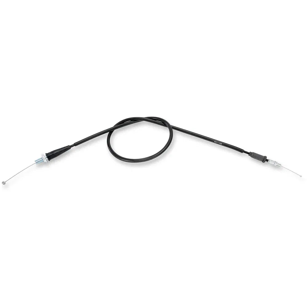 Cable del acelerador de vinilo negro.