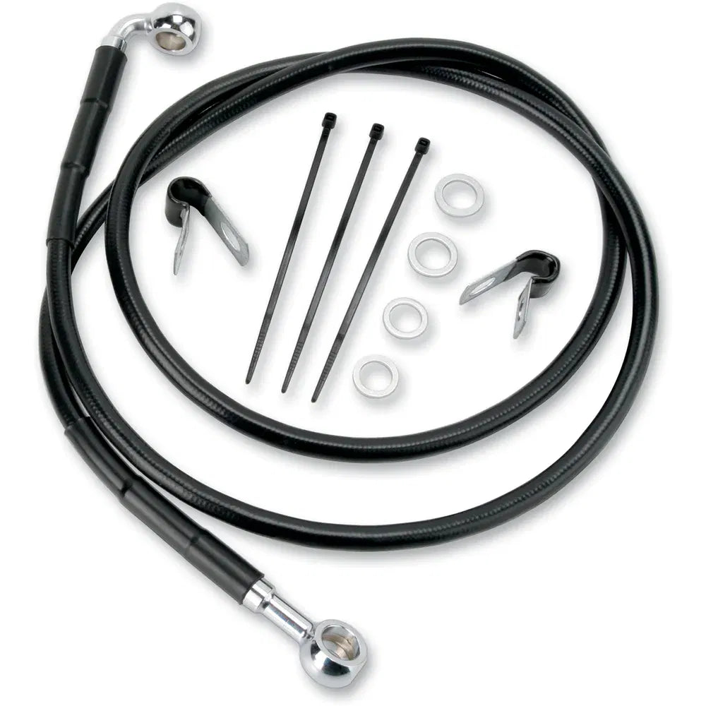 Kit de línea de freno de vinilo negro de longitud extendida