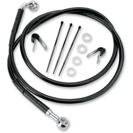 Kit de línea de freno de vinilo negro de longitud extendida