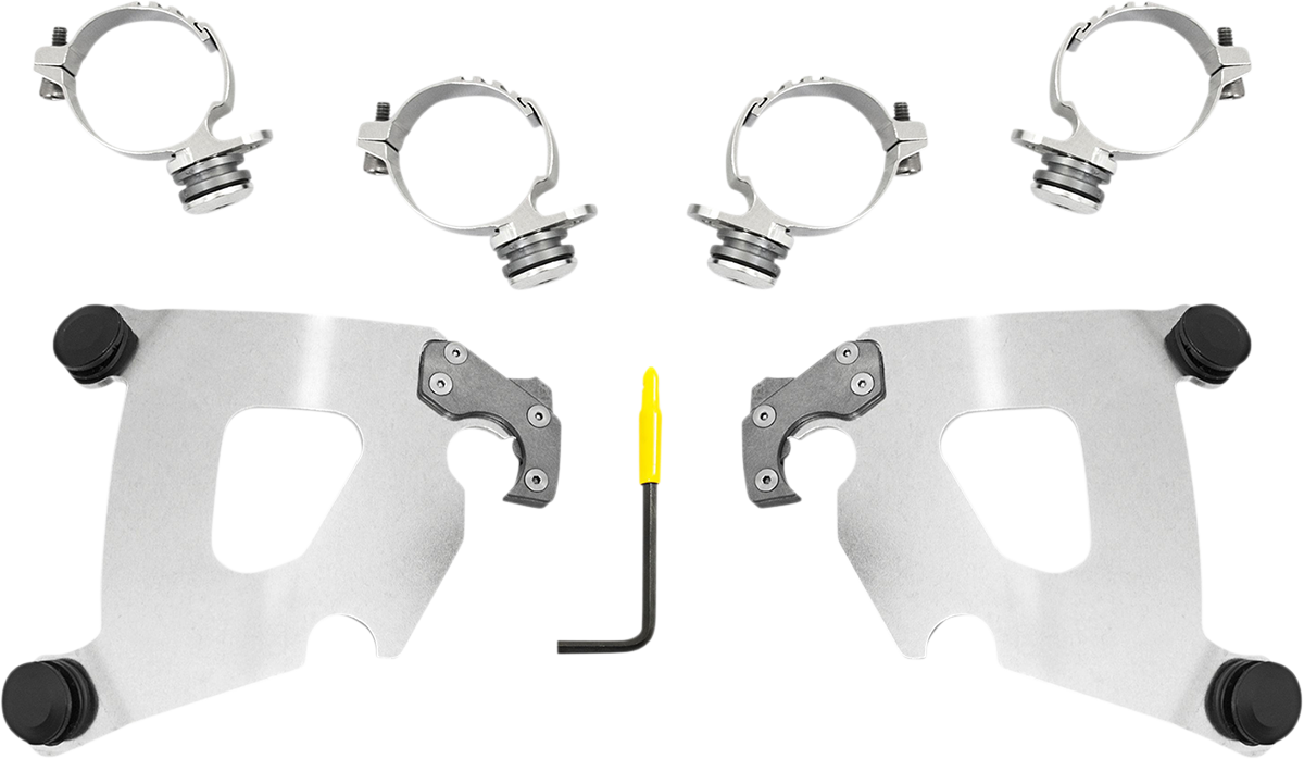 Kit de herrajes Cafe Fairing Trigger-Lock - Kit de montaje Cafe - Pulido - XL1200X