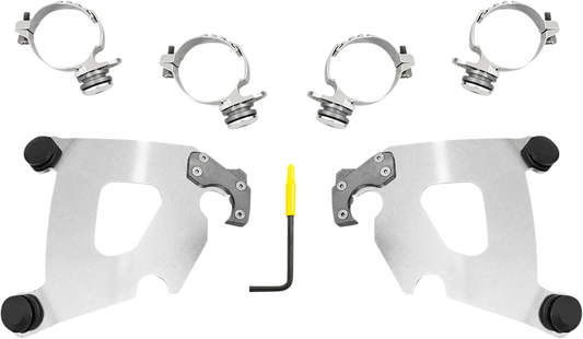 Kit de herrajes Cafe Fairing Trigger-Lock - Kit de montaje Cafe - Pulido - XL1200X