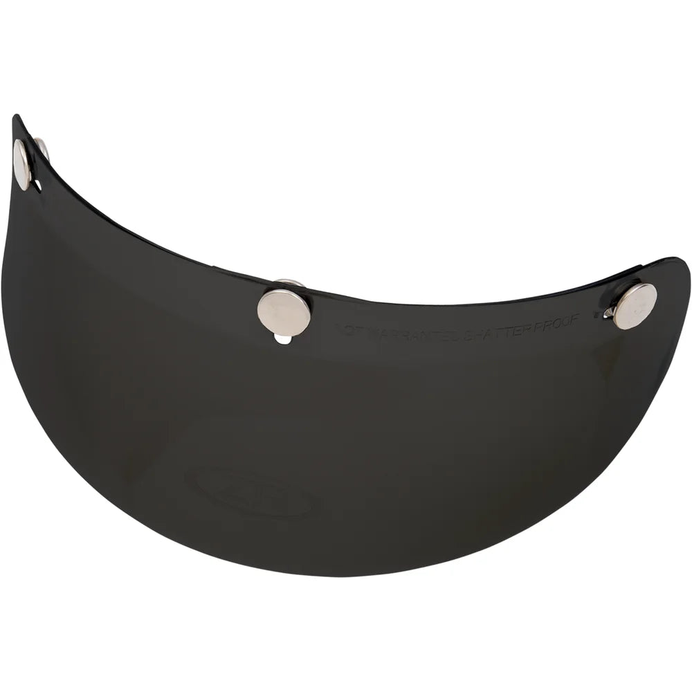 Jimmy/drifter/universal casco visera de burbuja de 3 broches