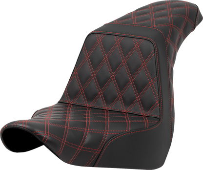 Asiento escalonado con puntada de celosía - Asiento escalonado - Puntada de celosía completa - Puntada roja - FXLR/FLSB '18 -'21