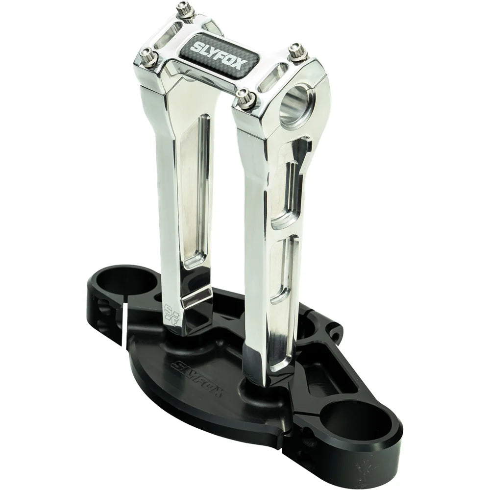 Kit SLYFOX Handlebar Riser Straight 1-1/8" Clamping 8" Rise