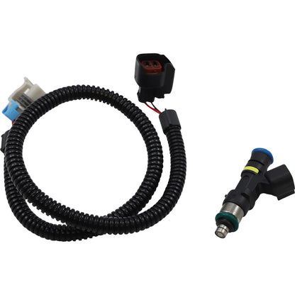 Inyector de combustible con coleta
