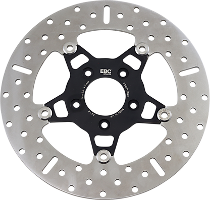 Rotor de freno delantero de acero inoxidable serie FSD para Big Twins - Rotor de freno - Portador negro