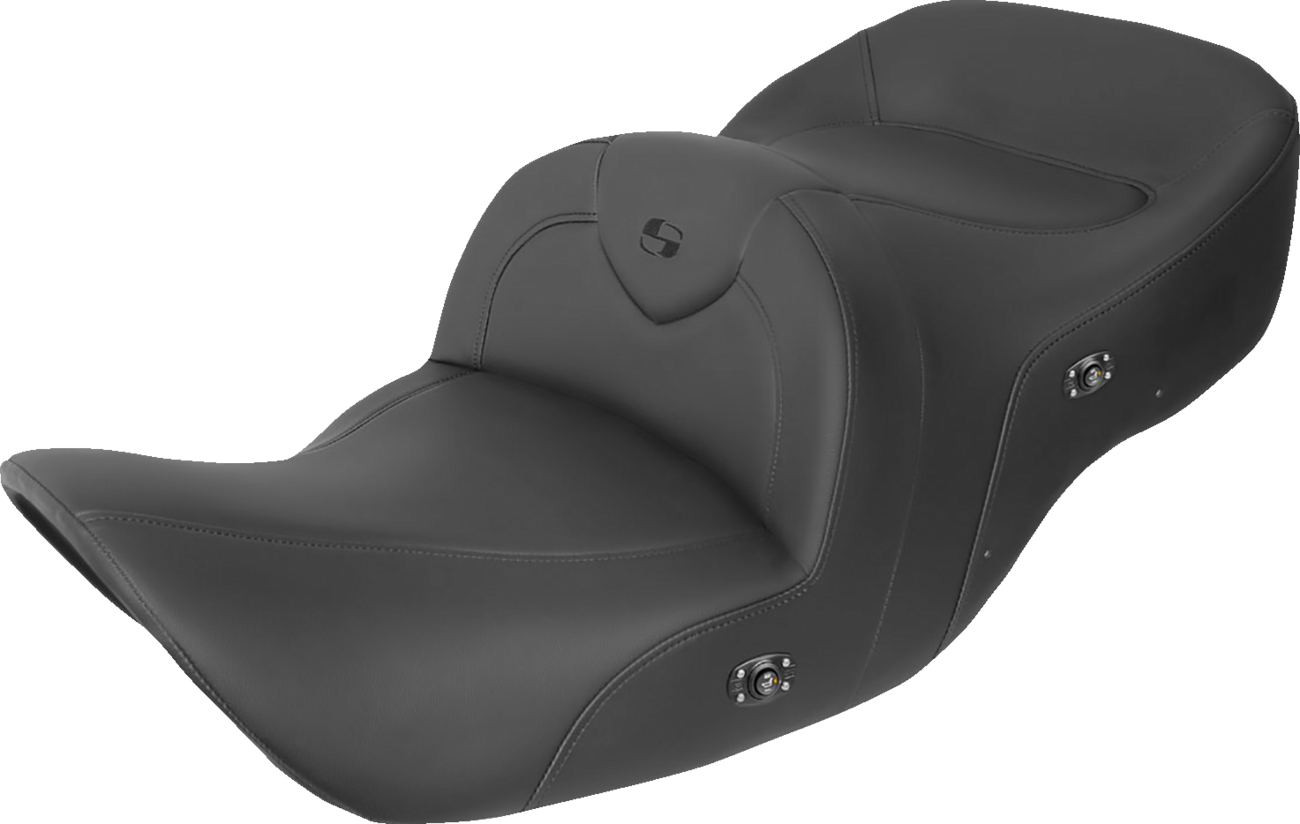 Asiento RoadSofa™ con calefacción - Asiento RoadSofa™ - sin respaldo - Negro con costuras negras - Calefacción - GL1800 '01-'10