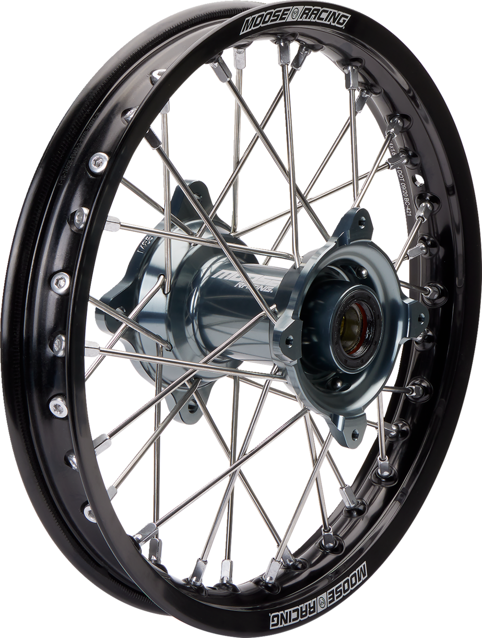 Rueda completa SX-1 - Conjunto de ruedas - SX-1 - Completa - Trasera - Rueda negra/Buje gris - 14x1,6 - SX/TC 85