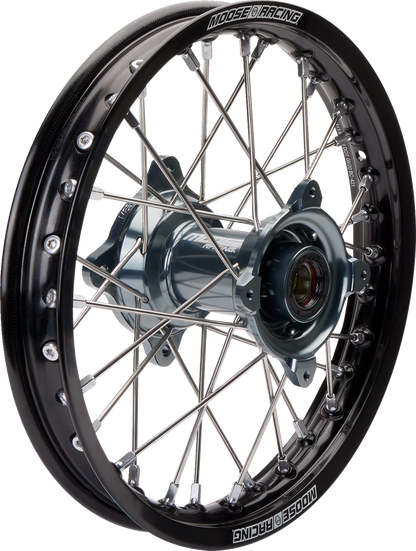Rueda completa SX-1 - Conjunto de ruedas - SX-1 - Completa - Trasera - Rueda negra/Buje gris - 14x1,6 - SX/TC 85