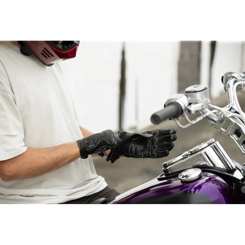 Guantes de cuero guerrero de la carretera