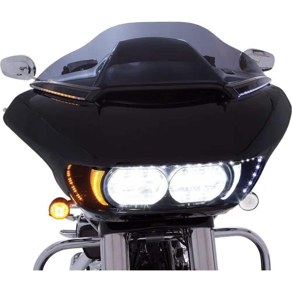 Embellecedor de parabrisas con iluminación led horizon