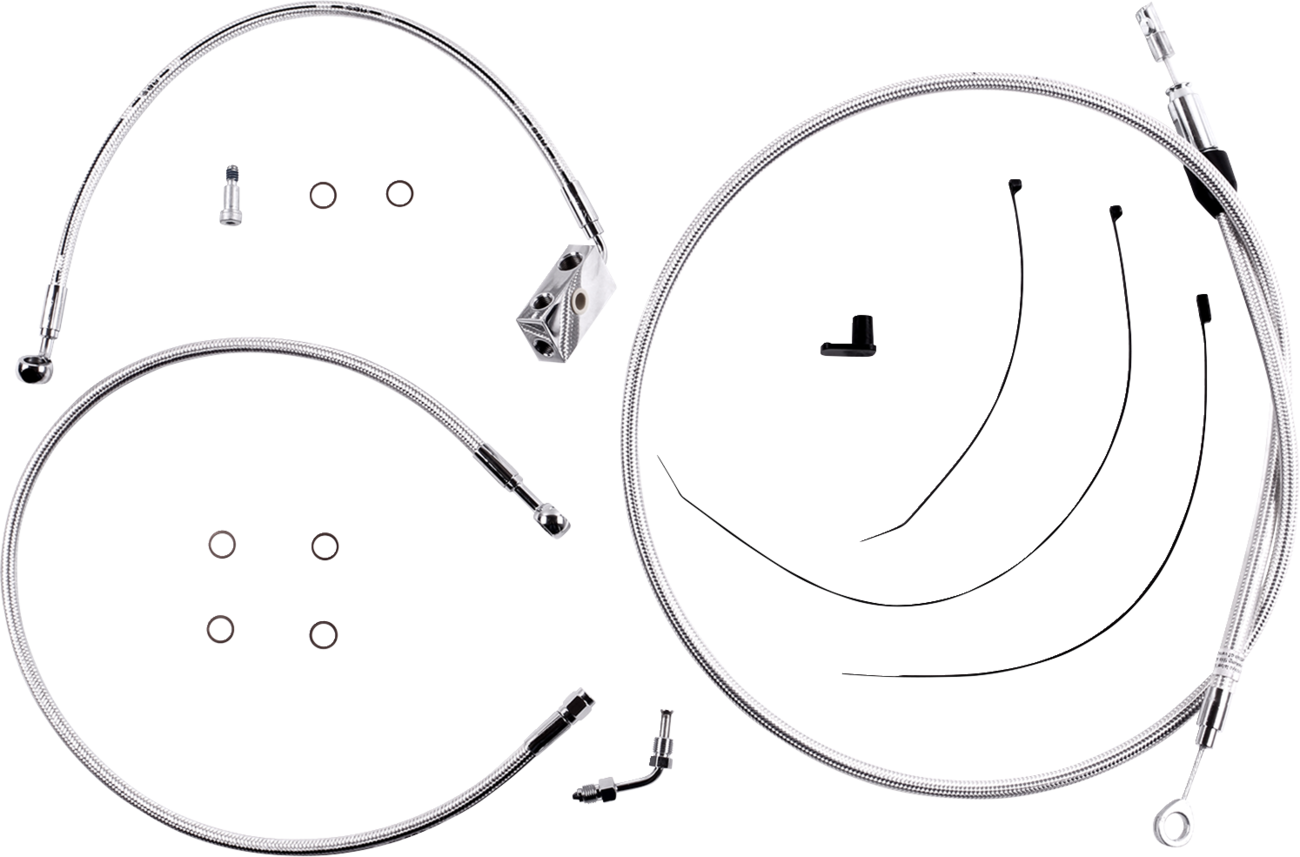Kit de instalación de manillar de diseñador Sterling Chromite II® - Kit de instalación de manillar de diseñador Sterling Chromite II® - 8" - Softail '18-'24