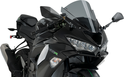 Parabrisas Z-Racing - Parabrisas de carrera - 13-3/4" - Ahumado oscuro - ZX-6R