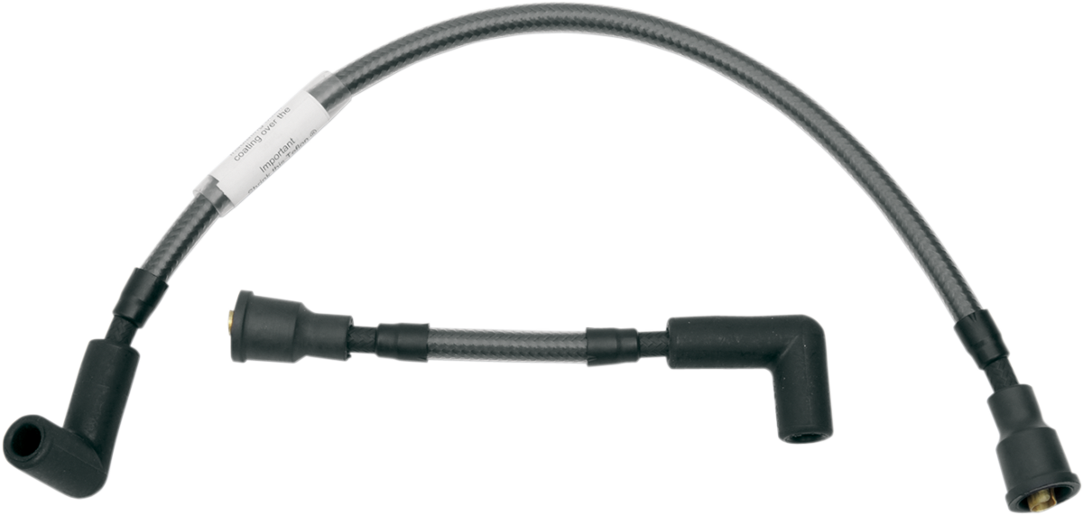 Cable de bujía trenzado - Cables de bujía - Perla negra - FX/FL '65-'99