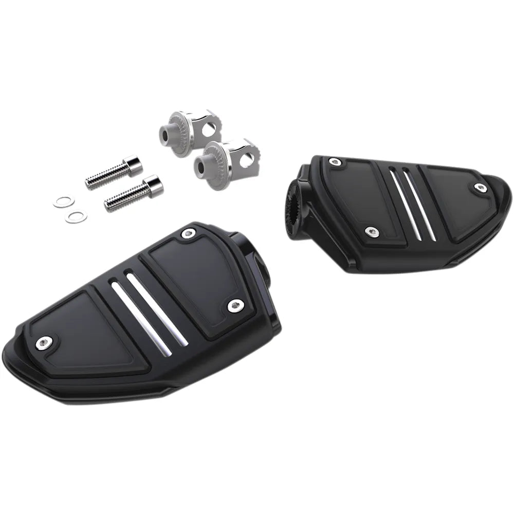 Twin Rail Footpeg - With Mount - Black