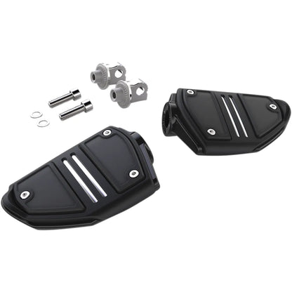 Twin Rail Footpeg - With Mount - Black