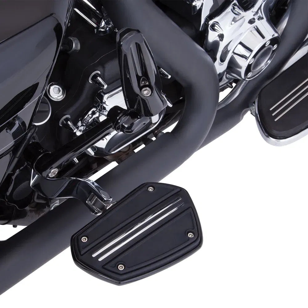 Planchas de riel doble - Negro brillante