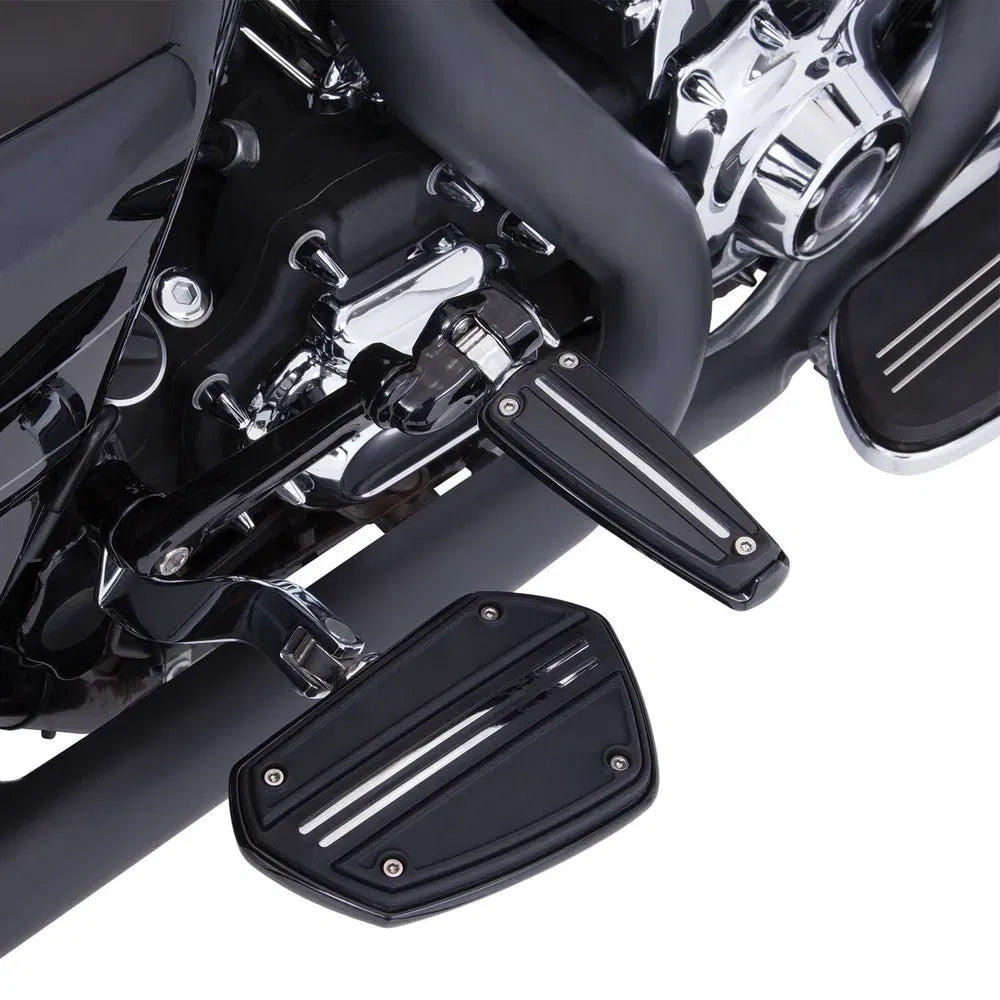 Planchas de riel doble - Negro brillante