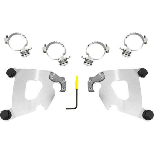 Kit de herrajes Cafe Fairing Trigger-Lock - Kit de montaje Cafe - Pulido - XL1200X