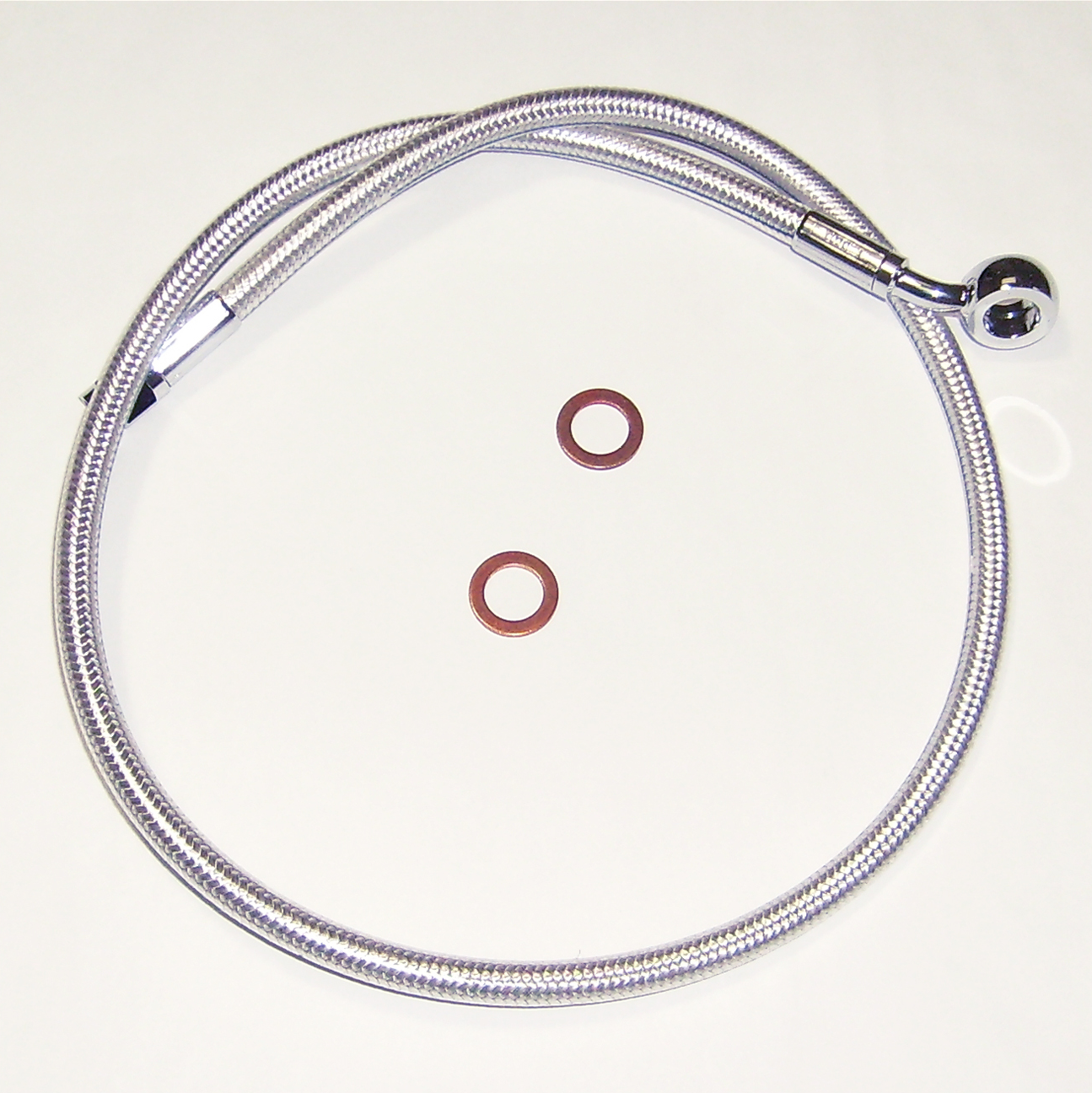 Kit de línea de freno delantero específico para ABS Designer Series de longitud alternativa - Línea de freno - 10 mm-35° - 25" - Sterling Chromite II