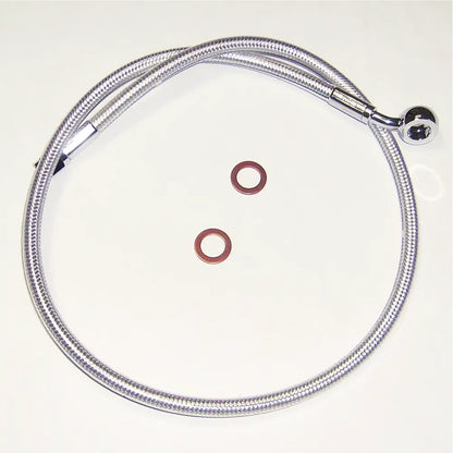 Kit de línea de freno delantero específico para ABS Designer Series de longitud alternativa - Línea de freno - 10 mm-35° - 27" - Sterling Chromite II