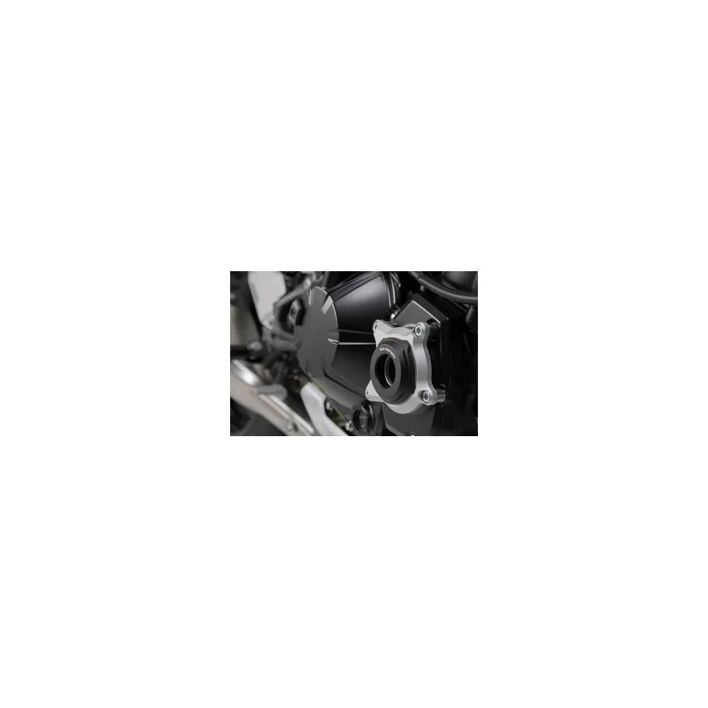 Engine Case Protector - Black/Silver - Kawasaki - Z900