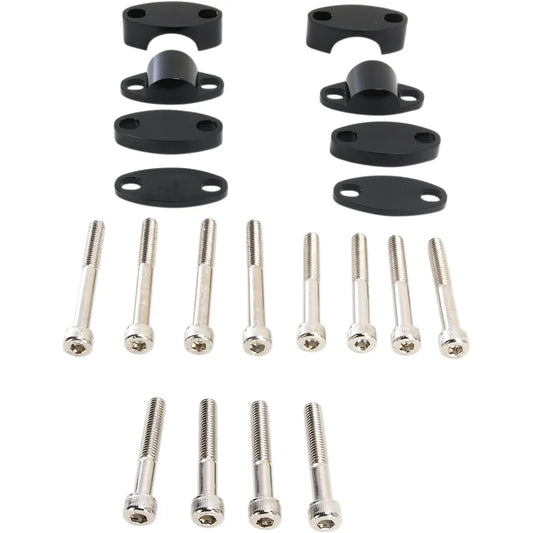 Riser Kit - 1-1/8" - Black