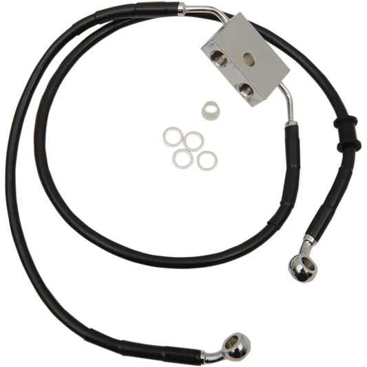 Front Brake Line - XL - Black +8"9399085