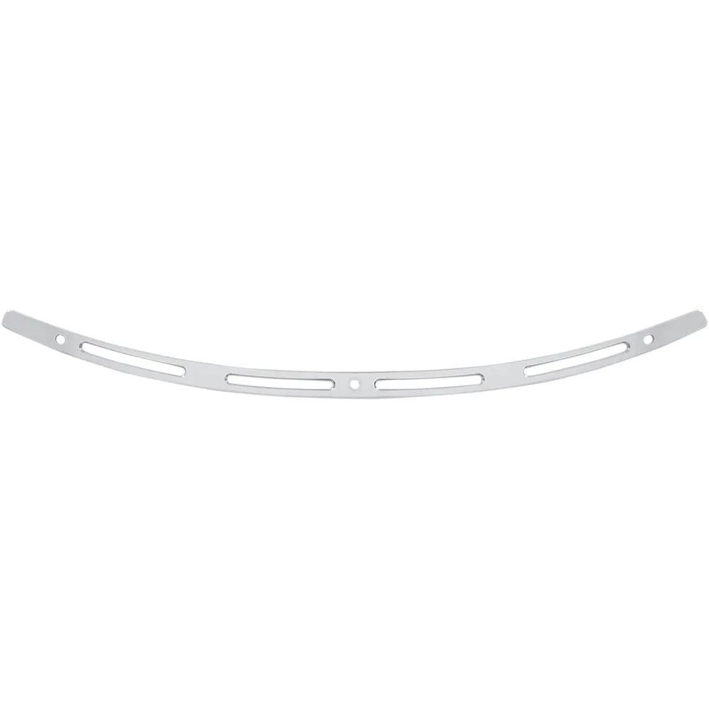 Embellecedor de parabrisas de acero inoxidable - Embellecedor de parabrisas - Pulido - Ranuras - FLH '96-'13