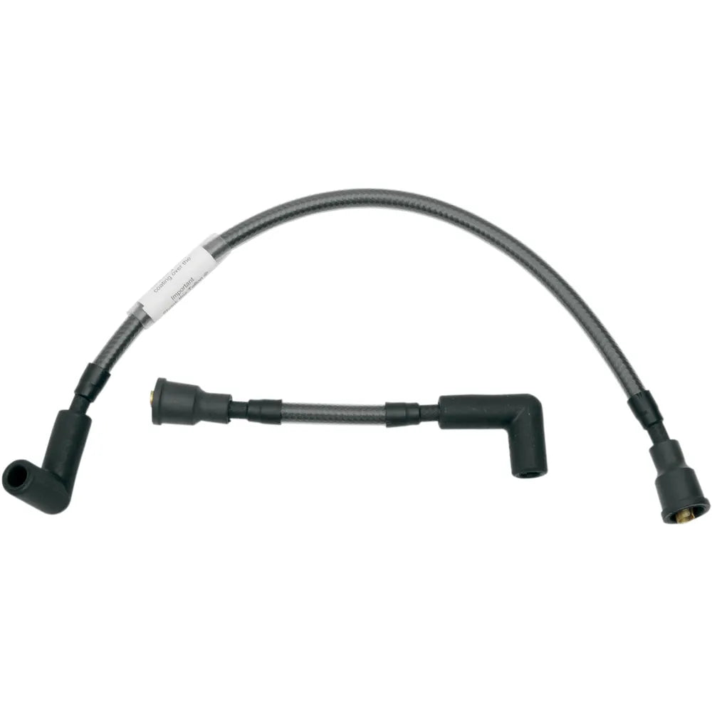 Cable de bujía trenzado - Cables de bujía - Perla negra - FX/FL '65-'99
