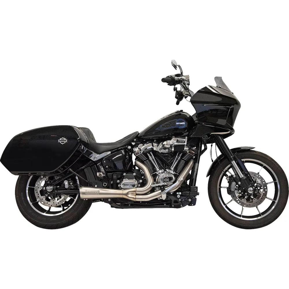 Sistema de escape Ripper 2 en 1 - Sistema de escape Ripper 2 en 1 con silenciador Megáfono - Corto - Inoxidable - Softail M8