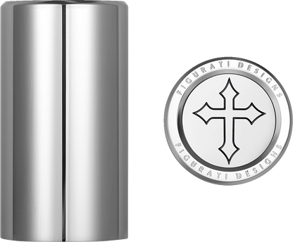 Cubiertas de acoplamiento - Cubiertas de acoplamiento - Cruz - Larga - Plata