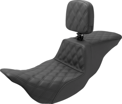 Asiento elevado Tour - Asiento elevado Tour - Respaldo del conductor - Costura de celosía completa - FL '08-'24