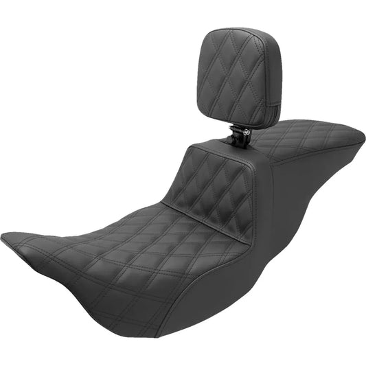 Asiento elevado Tour - Asiento elevado Tour - Respaldo del conductor - Costura de celosía completa - FL '08-'24