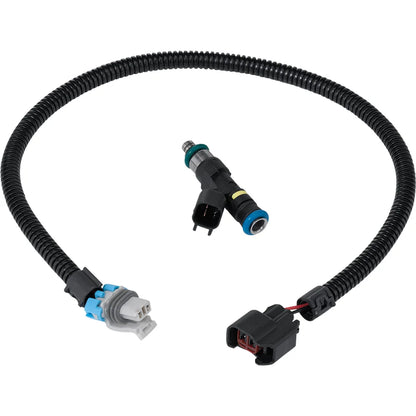 Inyector de combustible con coleta