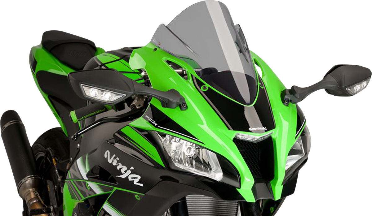 Parabrisas Z-Racing - Parabrisas de carrera - 14-1/4" - Ahumado - ZX10R