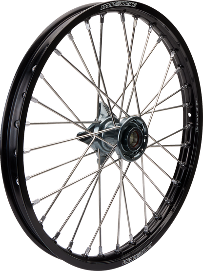 Rueda completa SX-1 - Conjunto de ruedas - SX-1 - Completo - Delantera - Rueda negra/Buje gris - 19x1,4 - SX/MC/TC 85