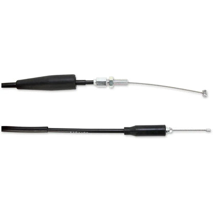 Cable del acelerador de vinilo negro.