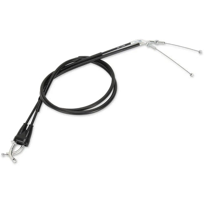 Cable del acelerador de vinilo negro.