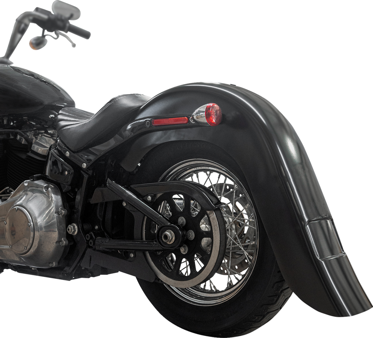 Guardabarros trasero Benchmark - Guardabarros trasero - Vicla Frenched - Trasero extendido de 9" - Negro