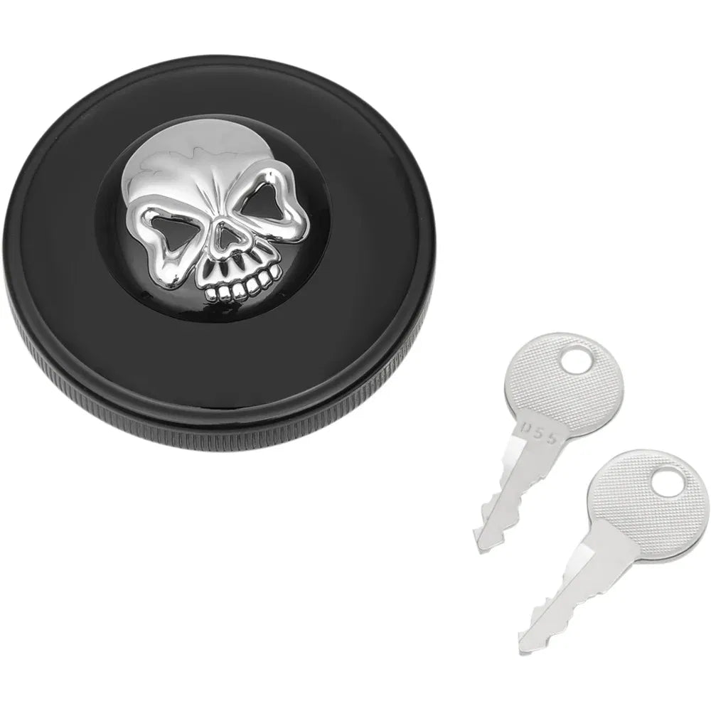 Tapa de gasolina con calavera con cierre atornillable