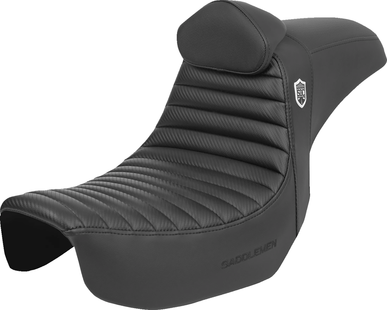Asiento Pro Series SDC Performance Grip - Asiento Pro Series SDC Performance - con respaldo - Tuck-n-Roll/Fibra de carbono - Pinza - Dyna '06-'17