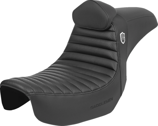 Asiento Pro Series SDC Performance Grip - Asiento Pro Series SDC Performance - con respaldo - Tuck-n-Roll/Fibra de carbono - Pinza - Dyna '06-'17