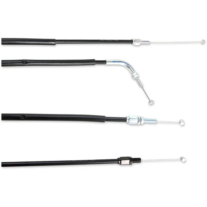 Cable del acelerador de vinilo negro.