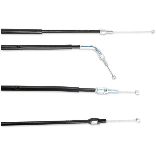 Cable del acelerador de vinilo negro.