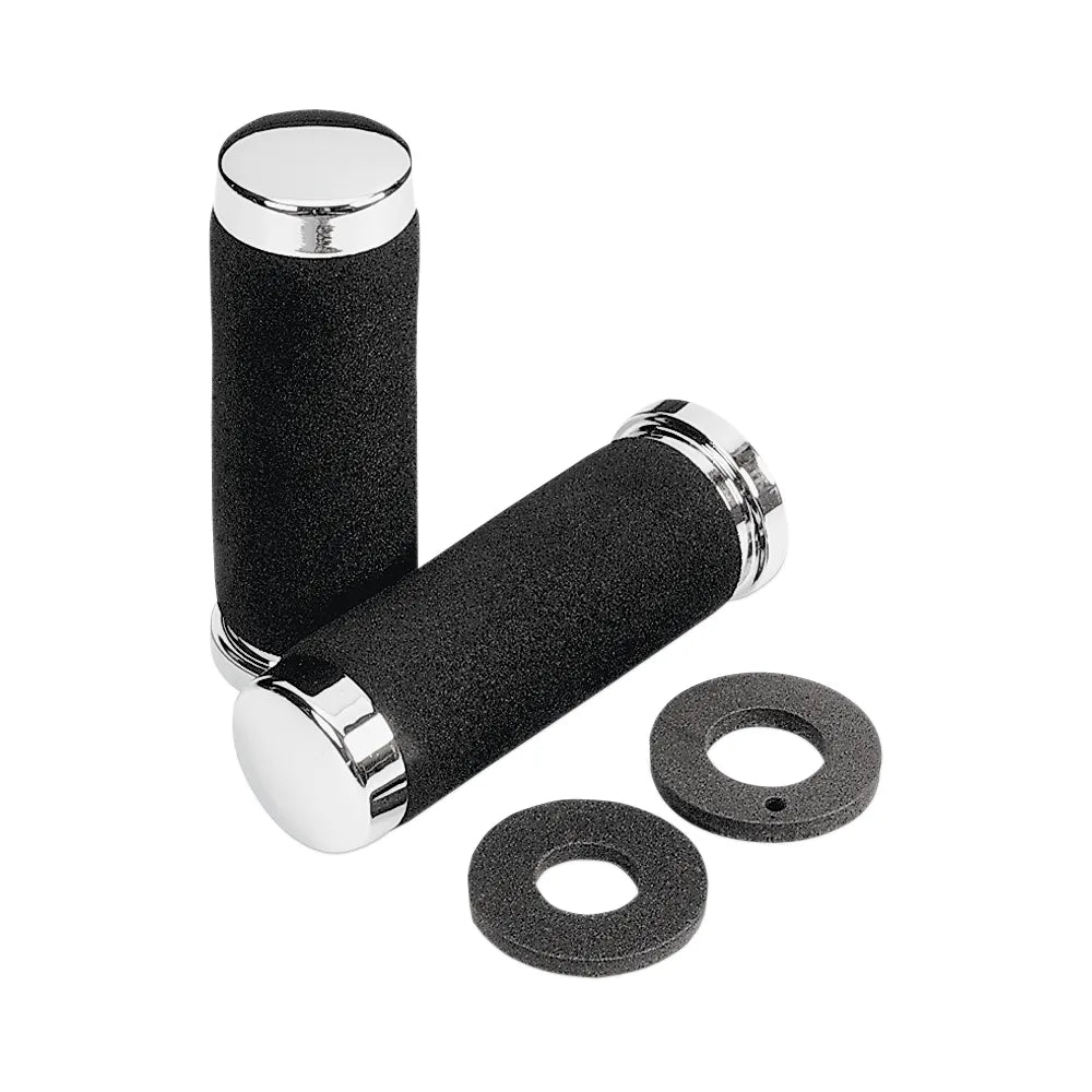 Grips - Foam - 1" - 150 mm - Chrome