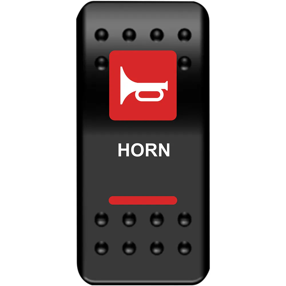 Rocker Switch - Horn - Red