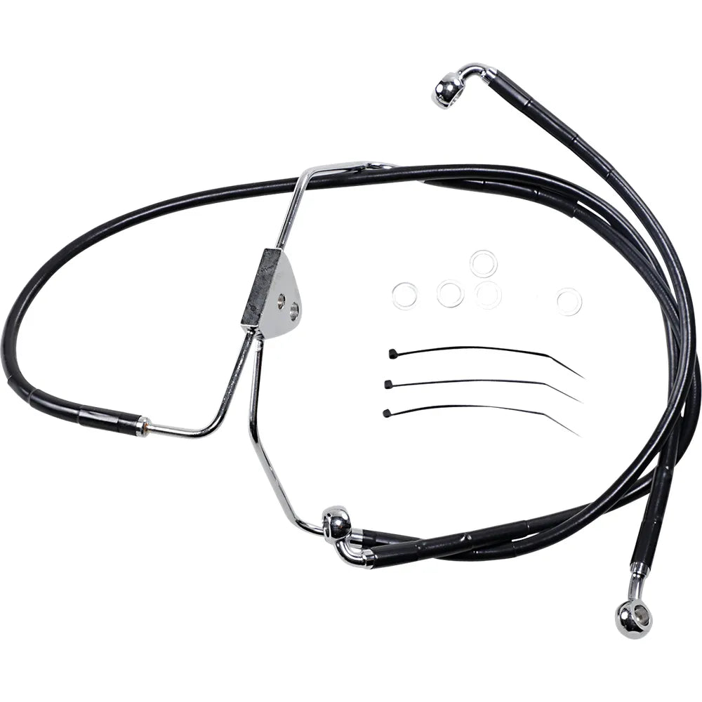 Brake Line - Front - Black - +2"